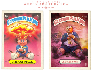 Illustration for article titled Artists reimagine Garbage Pail Kids as grown up and disgusting adults